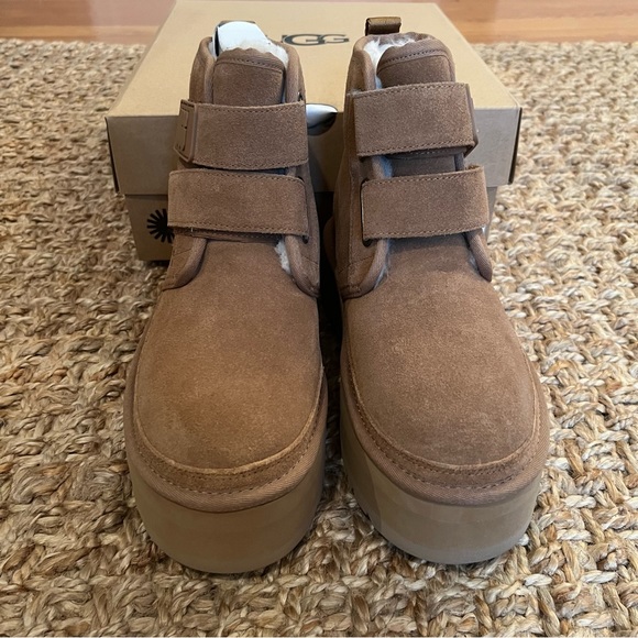 NWT UGG Neumel Platform Strap Chukka Boot Chestnut Size Women's 8 - Picture 11 of 16